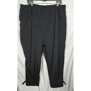 CABELA'S Gore-Tex Rain Pants 5XL Regular Black Waterproof Packable Elastic Waist